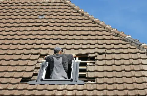 Pose de velux à la Flotte